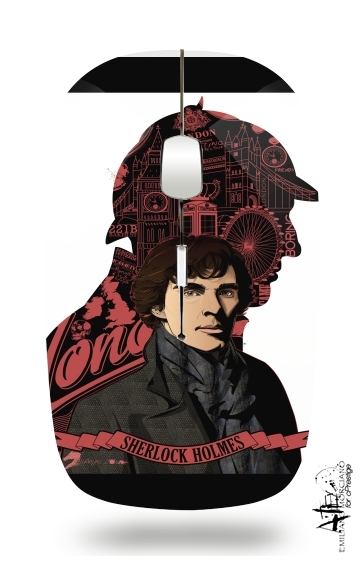  Sherlock Holmes para Ratón óptico inalámbrico con receptor USB