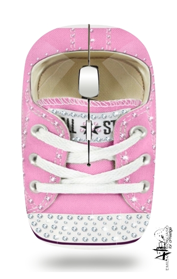  All Star Basket shoes Pink Diamonds para Ratón óptico inalámbrico con receptor USB