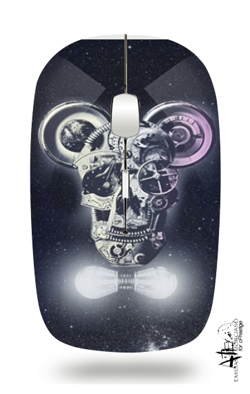  Skull Mickey Mechanics in space para Ratón óptico inalámbrico con receptor USB