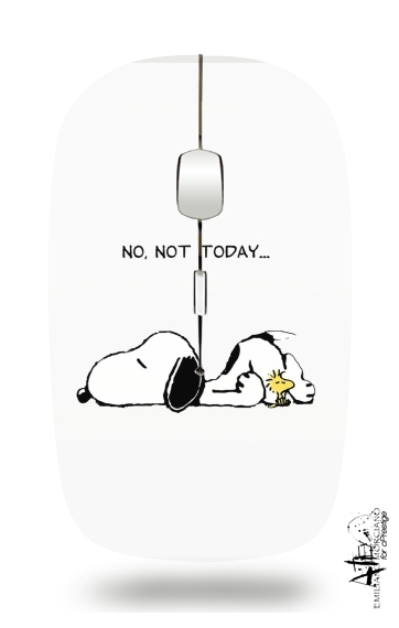  Snoopy No Not Today para Ratón óptico inalámbrico con receptor USB