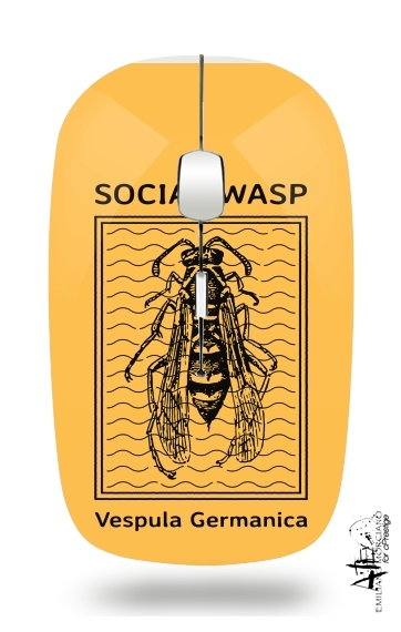  Social Wasp Vespula Germanica para Ratón óptico inalámbrico con receptor USB