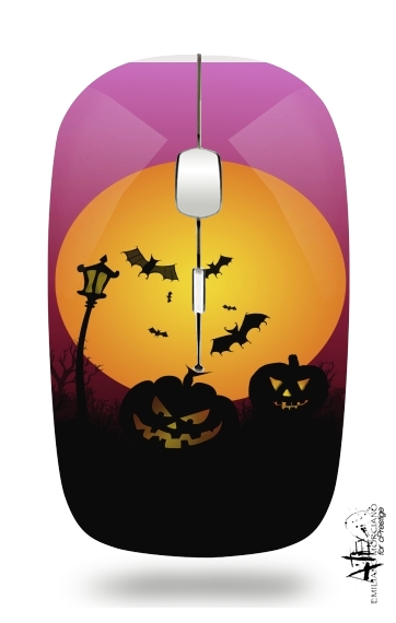  Spooky Halloween 5 para Ratón óptico inalámbrico con receptor USB
