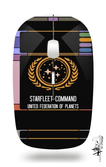  Starfleet command Star trek para Ratón óptico inalámbrico con receptor USB