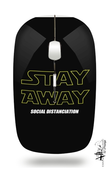  Stay Away Social Distance para Ratón óptico inalámbrico con receptor USB