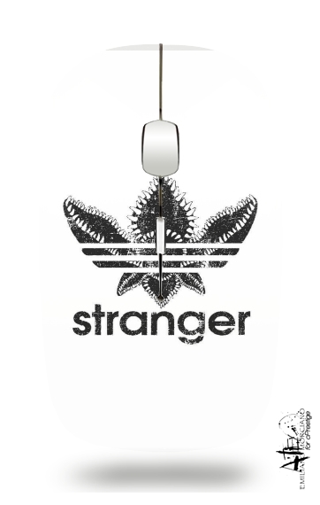  Stranger Things Demogorgon Monster JOKE Adidas Parodie Logo Serie TV para Ratón óptico inalámbrico con receptor USB