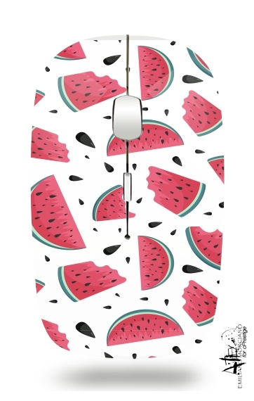  Summer pattern with watermelon para Ratón óptico inalámbrico con receptor USB