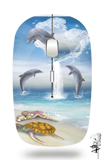  The Heart Of The Dolphins para Ratón óptico inalámbrico con receptor USB