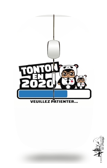  Tonton en 2020 Cadeau Annonce naissance para Ratón óptico inalámbrico con receptor USB