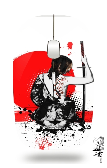 Trash Polka - Female Samurai para Ratón óptico inalámbrico con receptor USB