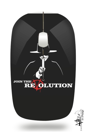  V For Vendetta Join the revolution para Ratón óptico inalámbrico con receptor USB