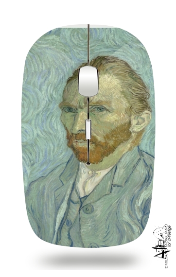  Van Gogh Self Portrait para Ratón óptico inalámbrico con receptor USB