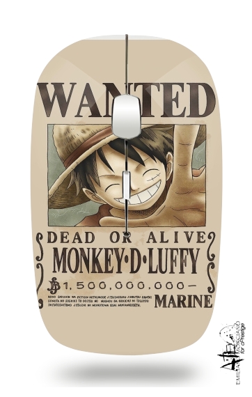  Wanted Luffy Pirate para Ratón óptico inalámbrico con receptor USB