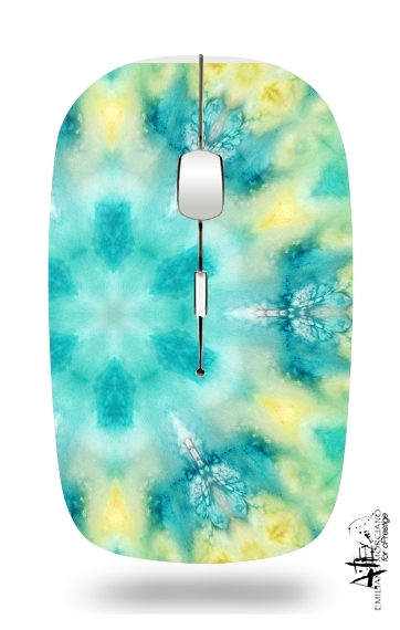  watercolor tiedye para Ratón óptico inalámbrico con receptor USB