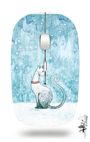  Winter Cat para Ratón óptico inalámbrico con receptor USB