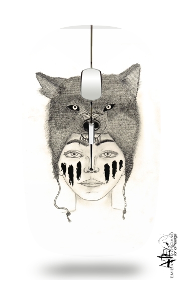 Wolf warrior para Ratón óptico inalámbrico con receptor USB
