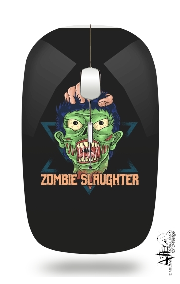  Zombie slaughter illustration para Ratón óptico inalámbrico con receptor USB