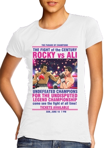  Ali vs Rocky para Camiseta Mujer