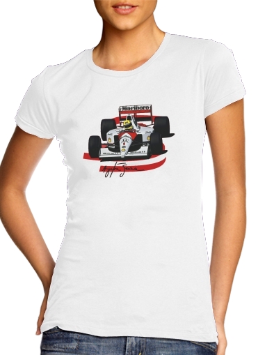  Ayrton Senna Formule 1 King para Camiseta Mujer