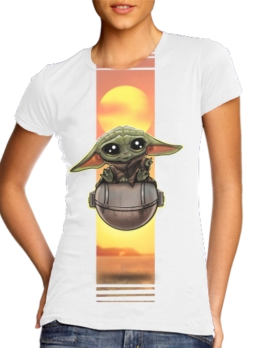  Baby Yoda para Camiseta Mujer