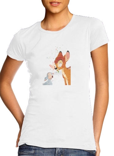  Bambi Art Print para Camiseta Mujer