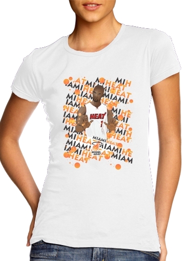  Basketball Stars: Chris Bosh - Miami Heat para Camiseta Mujer