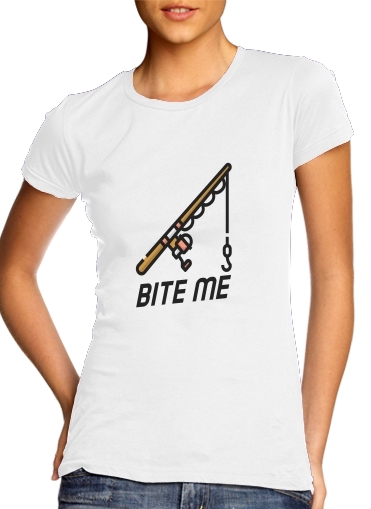  Bite Me Fisher Man para Camiseta Mujer
