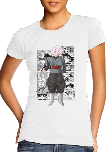  Black Goku Scan Art para Camiseta Mujer