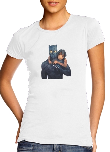  Black Panther x Mowgli para Camiseta Mujer