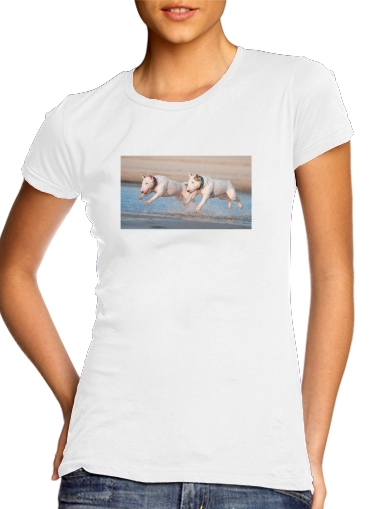  bull terrier Dogs para Camiseta Mujer