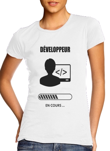  Cadeau etudiant developpeur informaticien para Camiseta Mujer