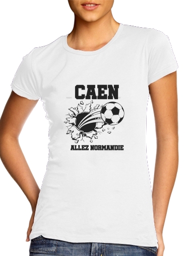 purpura- Caen  Futbol Home para Camiseta Mujer