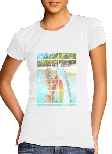  California Surfer para Camiseta Mujer