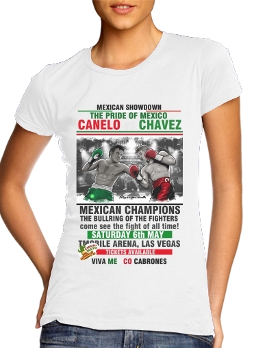  Canelo vs Chavez Jr CincodeMayo  para Camiseta Mujer