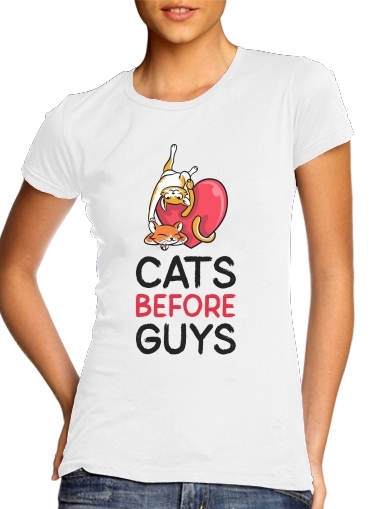  Cats before guy para Camiseta Mujer