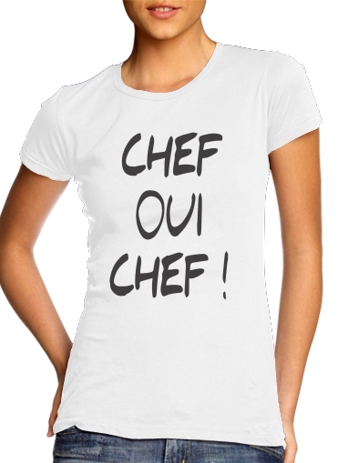  Chef Oui Chef para Camiseta Mujer
