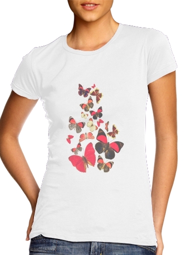  Come with me butterflies para Camiseta Mujer