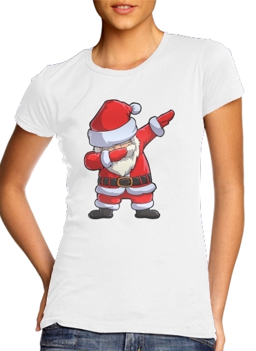  Dabbing Santa Claus Christmas para Camiseta Mujer