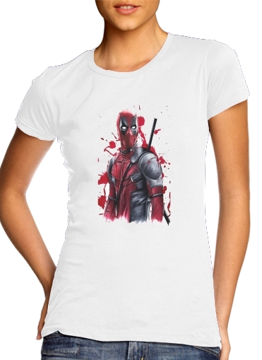  Deadpool Painting para Camiseta Mujer