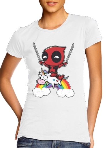 purpura- Deadpool Unicorn para Camiseta Mujer