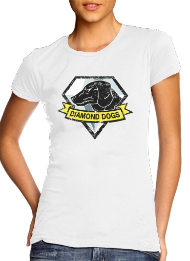  Diamond Dogs Solid Snake para Camiseta Mujer