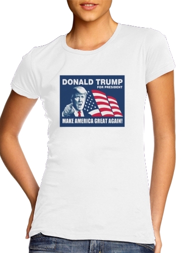  Donald Trump Make America Great Again para Camiseta Mujer