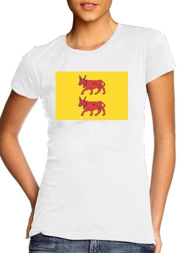  Drapeau Province du Bearn para Camiseta Mujer