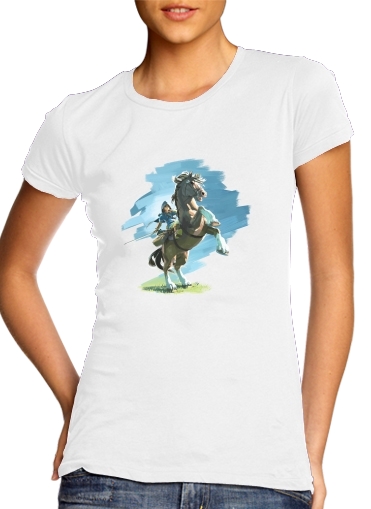  Epona Horse with Link para Camiseta Mujer