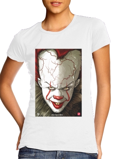  Evil Clown  para Camiseta Mujer