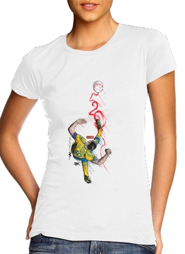  FantaSweden Zlatan Swirl para Camiseta Mujer