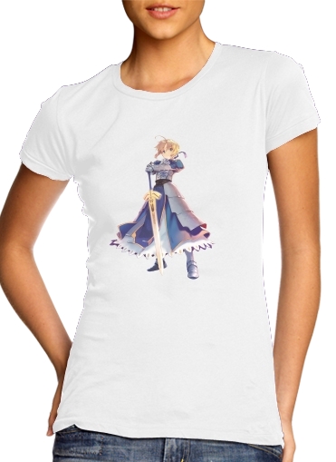  Fate Zero Fate stay Night Saber King Of Knights para Camiseta Mujer