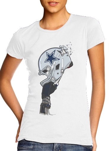  Football Helmets Dallas para Camiseta Mujer