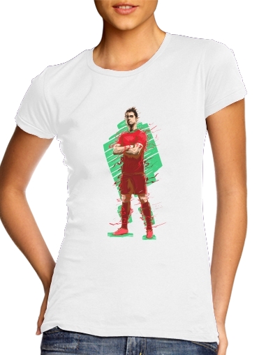  Football Legends: Cristiano Ronaldo - Portugal para Camiseta Mujer