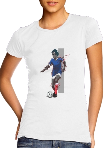  Football Legends: Michel Platini - France para Camiseta Mujer