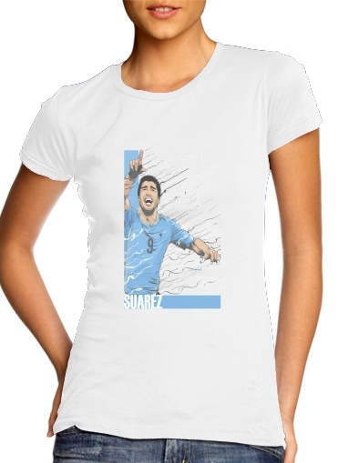  Football Stars: Luis Suarez - Uruguay para Camiseta Mujer